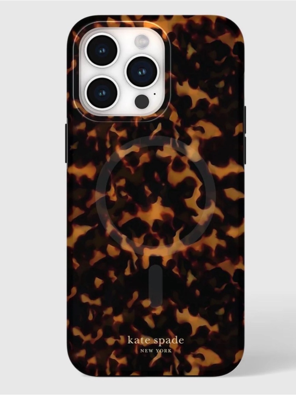 kate spade Tortoiseshell MagSafe iPhone Case - Brown & Black